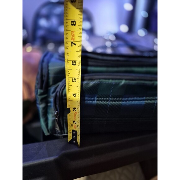 Lug Trolley XL Travel Cosmetic Toiletry Bag Plaid Navy - - Picture 8 of 9